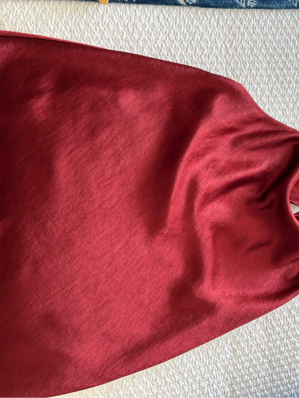 Vince Sleeveless Shell in Deep Brick Red